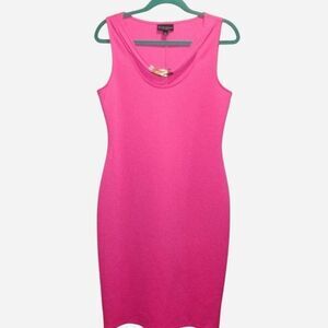 BOLD elements Vibrant Pink Sleeveless Sexy Stretch Bodycon Dress